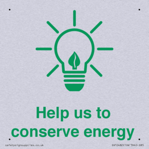 Help us to conserve energy 